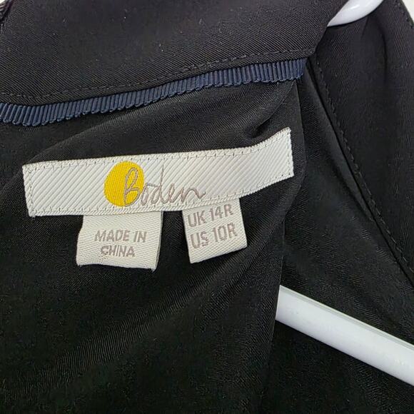 Boden Sophie Belted Mock Neck Wide Leg Jumpsuit 3/4 Sleeve One Piece T0651 - Picture 6 of 9